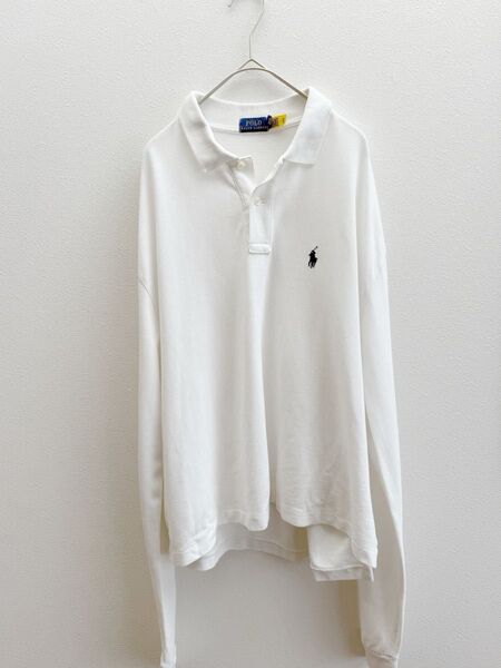 POLO RALPH LAUREN ワンポイント 刺繍 ポロシャツ 長袖 美品
