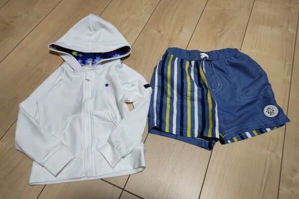 フタフタ ラッシュガード & プティマイン 水着 男の子 90