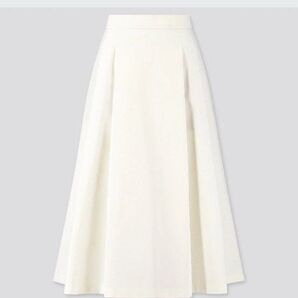 【新品】タグ付き UNIQLO ドライストレッチ タックフレアスカート M