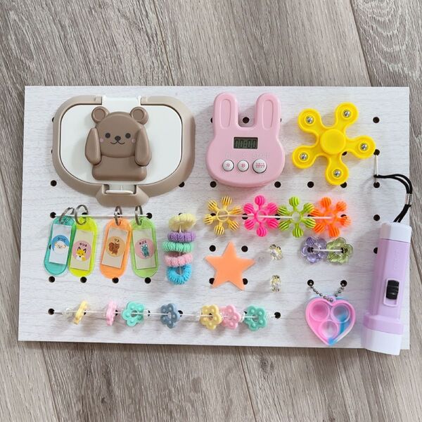 ハンドメイド ビジーボード 赤ちゃん おもちゃ 知育玩具 2-71