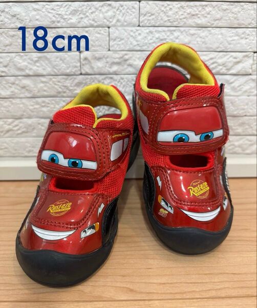 ◎美品◎moon star CARS カーズ キッズサンダル 18cm