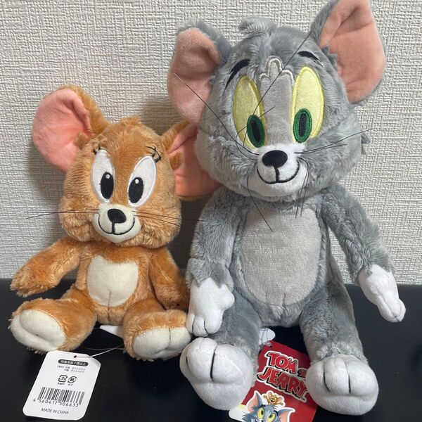 トムとジェリー トムジェリ ぬいぐるみ マスコット 人形 TOM&JERRY