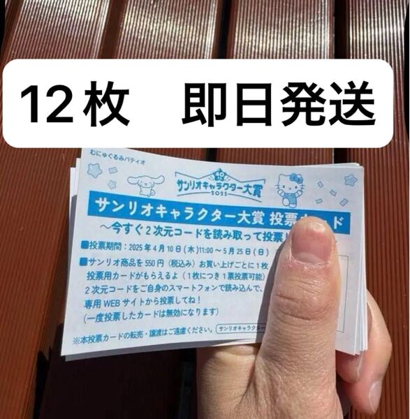 サンリオキャラクター大賞 投票カード 12枚