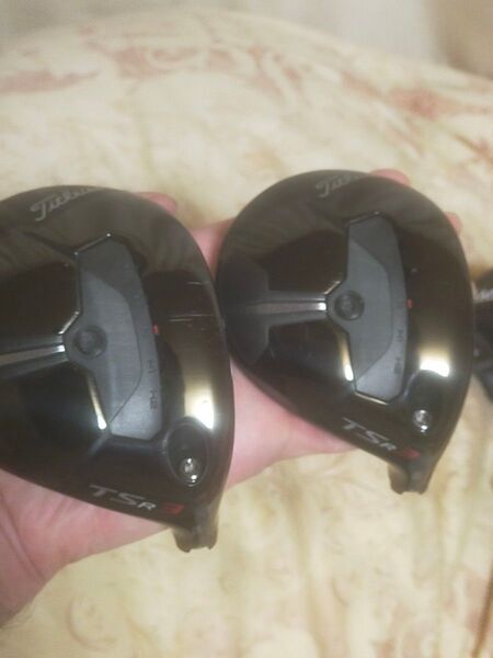 2個セット タイトリスト TSR3 FW フェアウェイウッド 3W 5W 15度 18度 ヘッドのみ ヘッドカバー有り