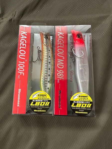 メガバス megabss KAGELOU カゲロウ100F &MD98F 2個セット未使用品