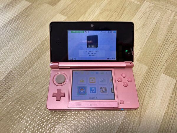 ニンテンドー3DS Nintendo ミスティピンク & ポケモン ダイヤモンド ソフトセット(充電アダプター付)