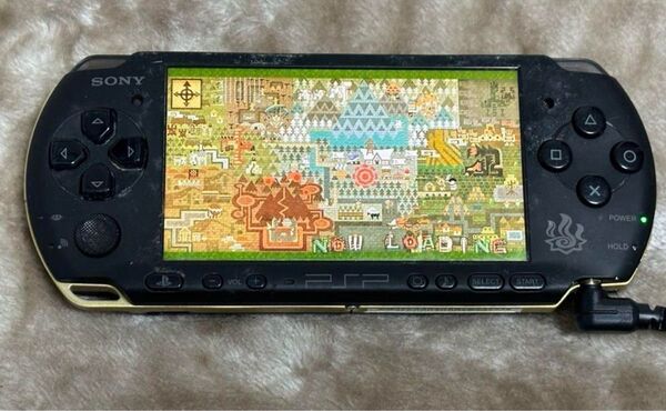 動作品 PSP 3000 本体 ピーエスピー モンスターハンターモデル