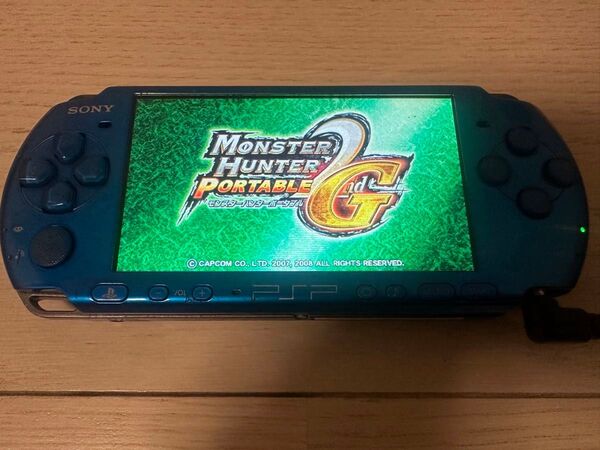 動作品 PSP 3000 本体 ピーエスピー ブルー