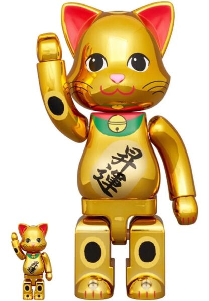NY@BRICK招き猫 昇運 金メッキ 100% & 400%