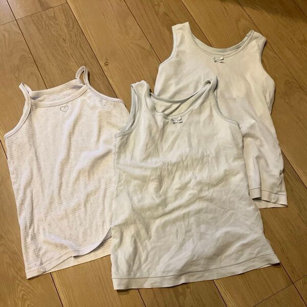 女の子 肌着 130㎝ 肌着 140㎝ 女の子用 タンクトップ インナー キャミソール