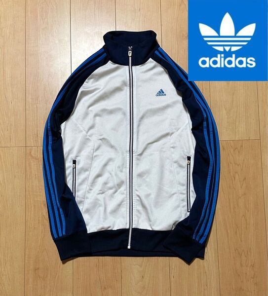アディダス adidas ジャージ トレフォイル オリジナルス ベッケンバウアー ATP トラックジャケット ロゴ ライン M