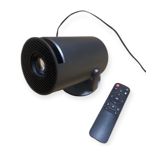 【リモコン電池カバー紛失】HY300PRO 訳あり 小型プロジェクター グレー 定価12000円