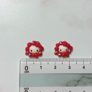 【現品発送】ミャクミャク キティ 2点 3D 立体 パーツ 大阪万博 ネイル ネイルパーツ ジェルネイル 即購入ok