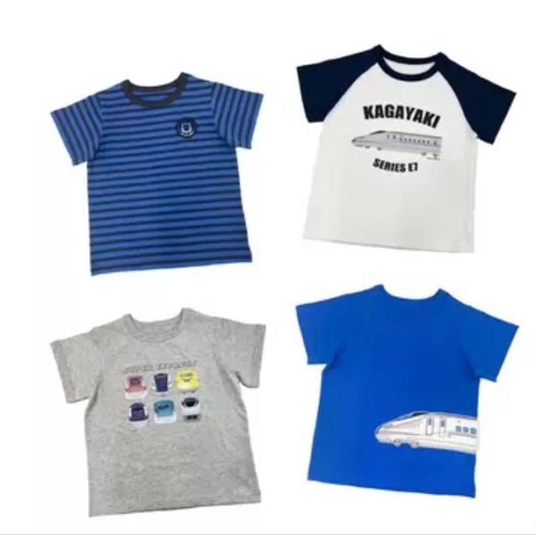 110サイズ JR EAST キッズ 半袖 Tシャツ 4枚セット Tシャツ 半袖 Tシャツ 半袖Tシャツ 半袖