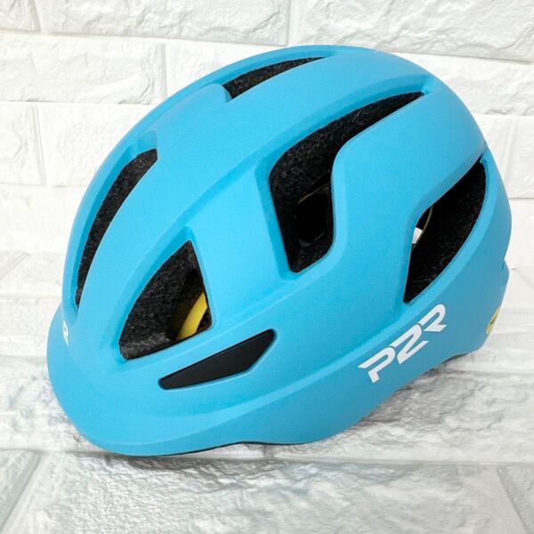 P2R MIPS搭載 自転車用インモールドヘルメット 子供用 マットブルー