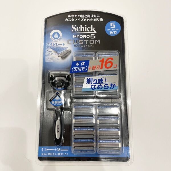 Schick HYDRO 5 CUSTOM メンズ剃刀 5枚刃 16コハイドロ5 カスタム シック