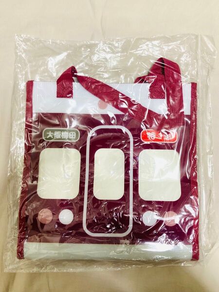 【新品未使用】阪急電車 クリアバッグ トートバッグ ビニールバッグ ちいかわ