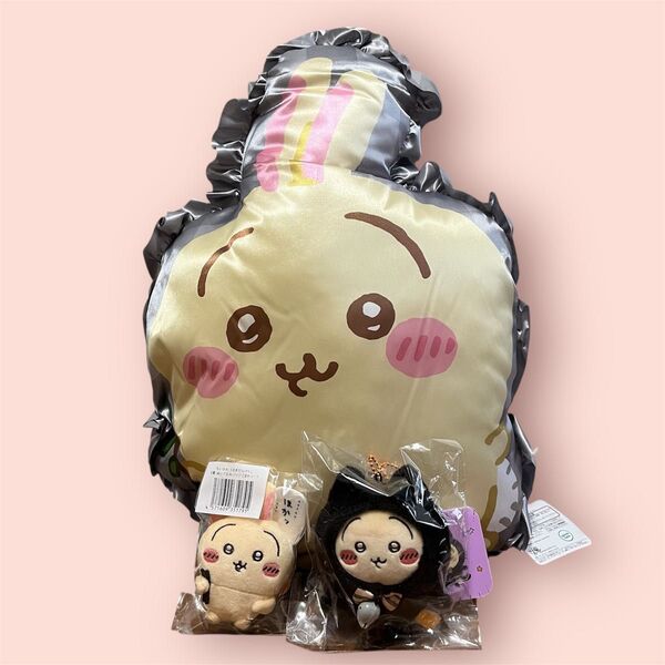 ちいかわ うさぎ まとめ売り クッション 黒猫のマスコット うさぎだらけのくじ ぬいぐるみバッチ