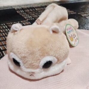 新品未使用 モモンガ ペンケース ポーチ ふわふわ