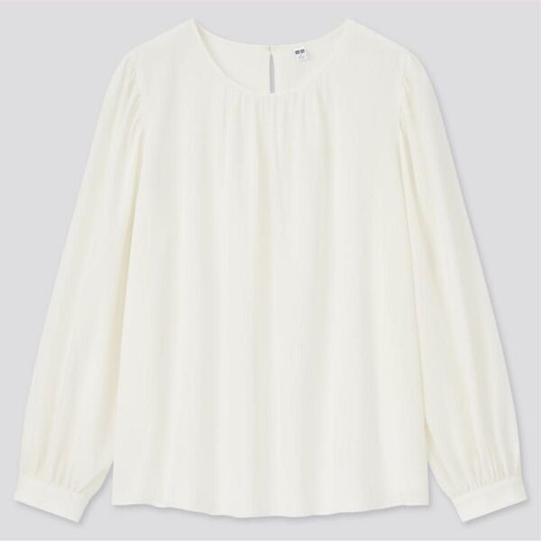 レーヨンジョーゼットボリュームブラウス(長袖)UNIQLOユニクロ