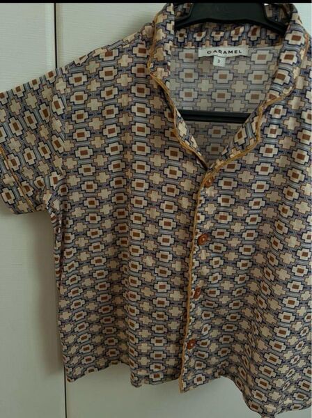caramel London シャツ 半袖 ショートパンツ セット セットアップ