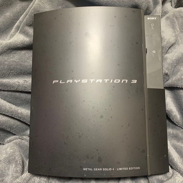 PS3 ジャンク HDMI無し 初期化済み 経年劣化有り CECHH00 ブラック METALGEARSOLID4 EDITION