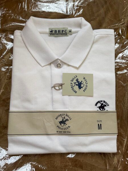 BEVERLY HILLS POLO CLUB ポロシャツ ホワイト M 未使用