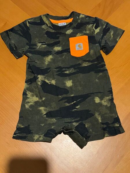 Carhartt 迷彩柄 ロンパース 9M 美品 半袖