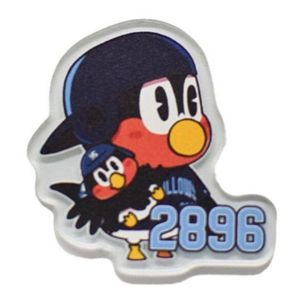 2025 CREW アクリル ステッカー つば九郎 東京ヤクルトスワローズ