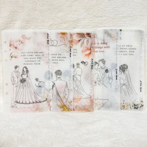 wedding weeklyタイプ A6 saving リフィルバインダー貯金韓国