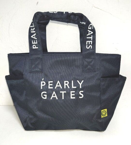 パーリーゲイツ PEARLY GATES 定番カートバッグ ゴルフバッグ ネイビー ニコちゃん GOLF 紺色 トートバッグ