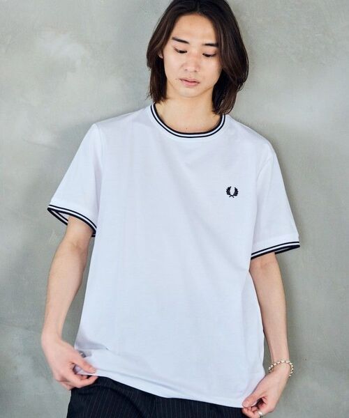 FRED PERRY Tシャツ ブラックライン Twin Tipped T-Shirt