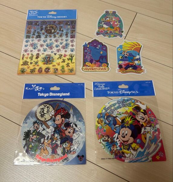 東京ディズニーリゾート ランド シー 30周年 ディズニー夏祭り サマーオアシス シール ステッカー ミッキー ミニー