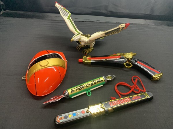 忍者戦隊カクレンジャー 日本製 希少ソフビ 10 体 セット 当時物