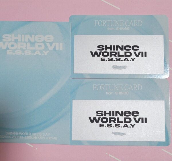SHINee WORLD VII E.S.S.A.Y テミン フォーチュンカード TAEMIN