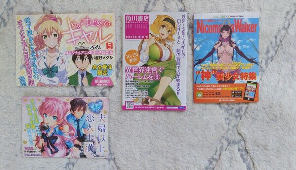 KADOKAWA 異世界迷宮でハーレムを ほか 小冊子 チラシ