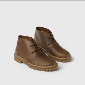 ZARA レザーアンクルブーツ 22cm