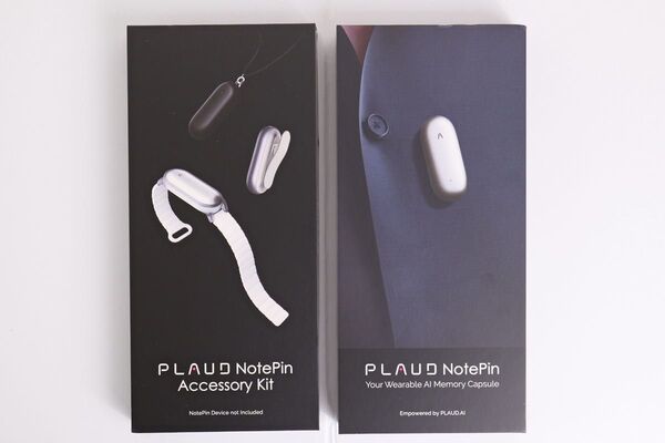 PLAUD NotePin 小型AIボイスレコーダー ウェアラブル ChatGPT連携 シルバー