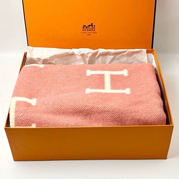 新品タグ付き HERMES エルメス ブランケット ベビープレード アヴァロン 箱付