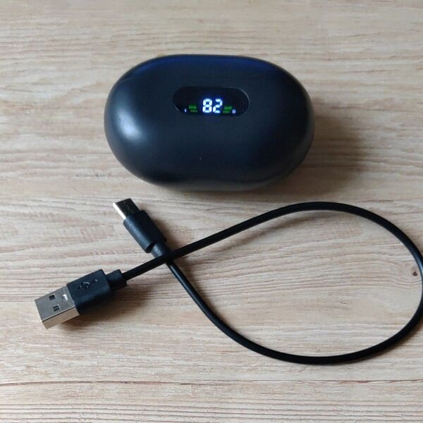 Bluetooth ワイヤレスイヤホン イヤーカフ型 耳を塞がないイヤホン ながら聴き 黒 オープンイヤー型設計 OWSイヤホ