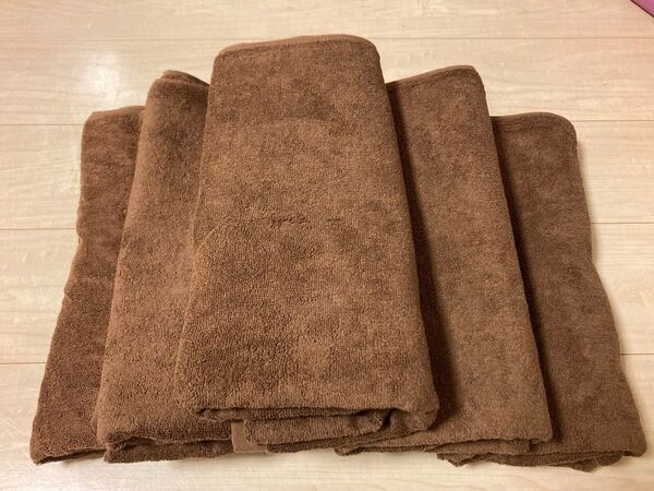 大好評!新生活に!新品未使用 上質大判バスタオル 140cm*70cm 5枚セット