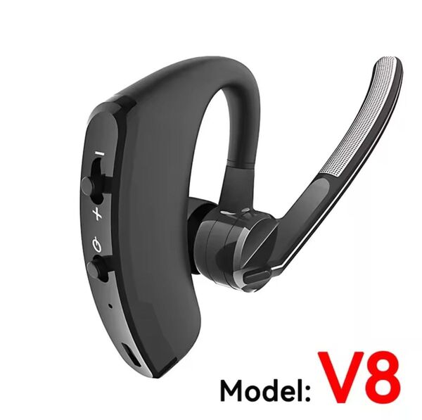 V8 ハンズフリー Bluetooth ワイヤレスイヤホン 片耳 通話 マイク イヤフォン