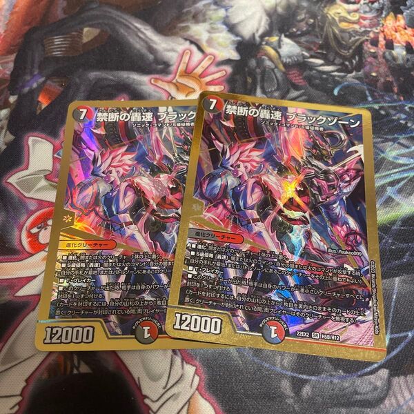 禁断の轟速ブラックゾーン金 2枚 デュエルマスターズ