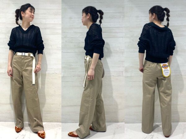 最終値下げ Spick and Span リリヤーン透かし編み柄ポロニット