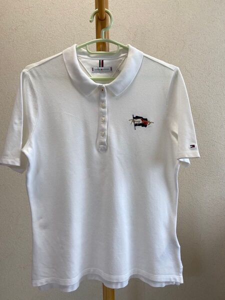 Tommy Hilfiger ポロシャツ レディース ホワイト Mサイズ