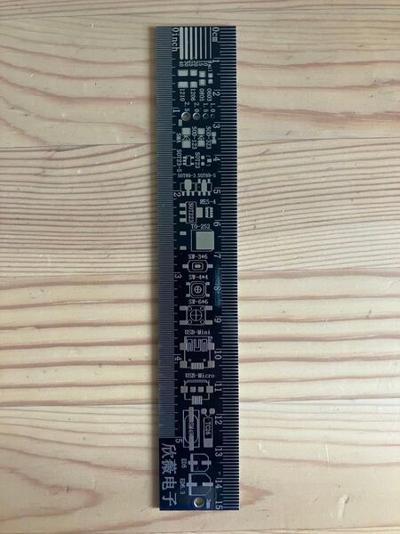【新品】PCBテストパターン多機能定規/電子工作&回路設計用ツール