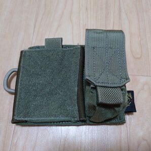 FLYYE MOLLE Admin panel RG アドミンポーチ レンジャーグリーン LE装備