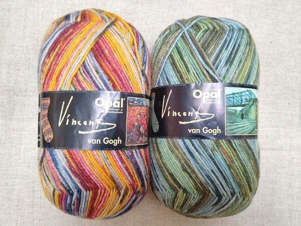 Opal オパール毛糸Vincent van Gogh ゴッホ 5433 5434 ソックヤーン