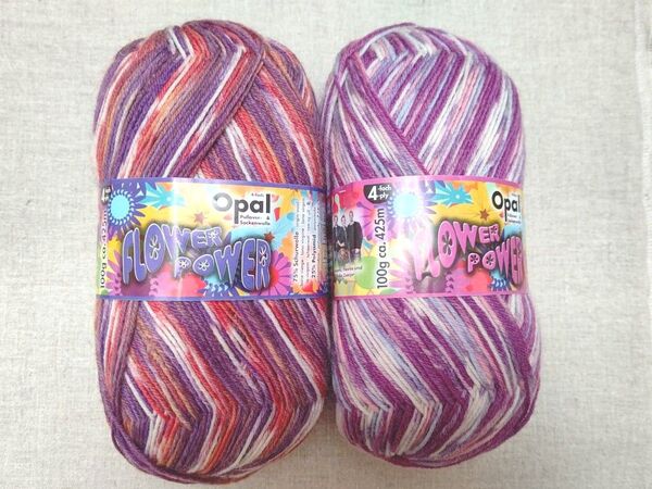 Opal オパール 毛糸 フラワーパワー 2玉 ソックヤーン