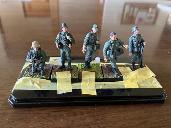 1/35 ドイツ歩兵 フィギュア 5体セットドイツ兵 ミニチュアフィギュア 5体セット 塗装済み